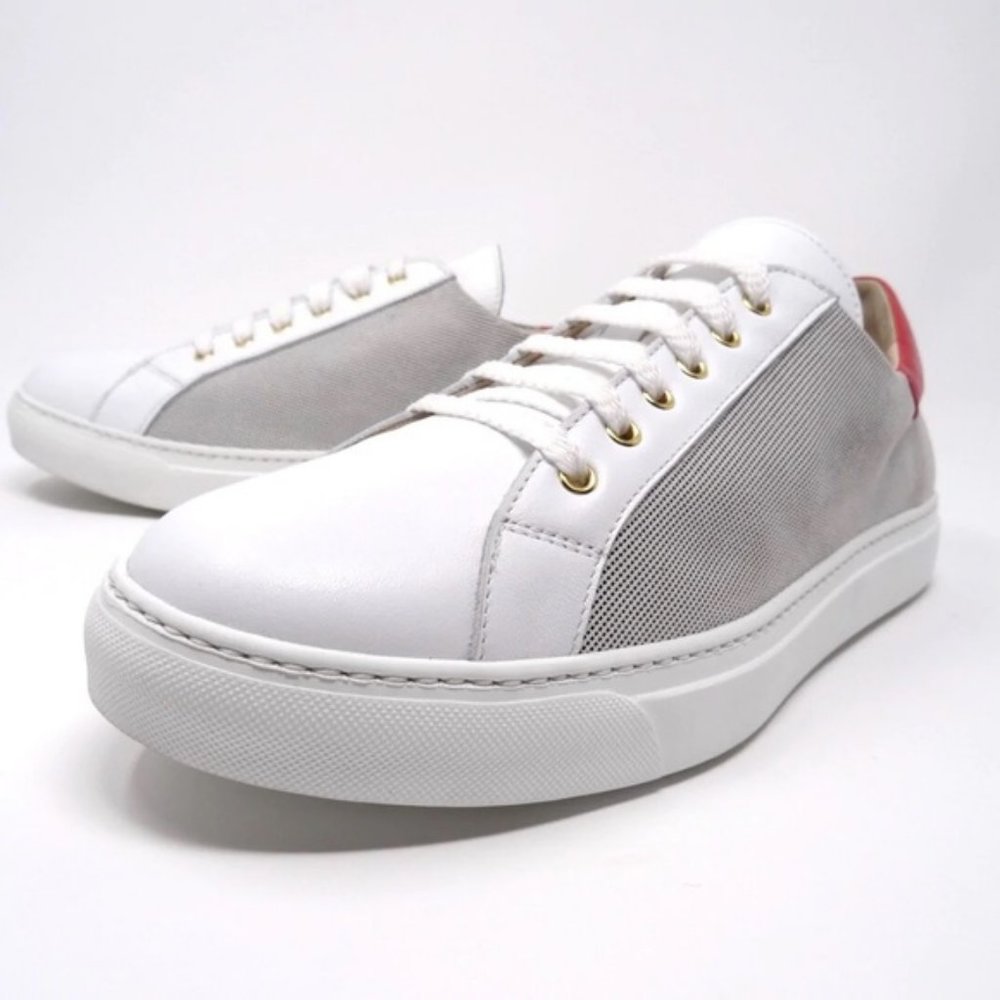 NWB Ferresi Vittoria Sneakers – Made in Italy, 11W – White, Red & Black